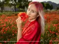 Photographe Shooting Femme champs de coquelicots à Aix en Provence Bouches du Rhône 13