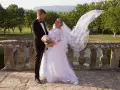 Photographe de mariage - séance photos couple vers le Moulin de l'Arc à Rousset