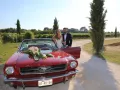 photographe mariage armenien le mas des aureliens arrivee voiture maries