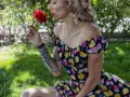 img photographe femme romantique fleur printemps vaucluse
