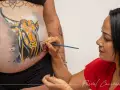 img photographe studio grossesse belly painting femme enceinte bouches du rhone