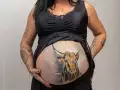 img photographe studio grossesse belly painting femme enceinte bouches du rhone