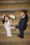 Reportage Photos de mariage : photos de couple mariés, mairie d'Aix-en-Provence